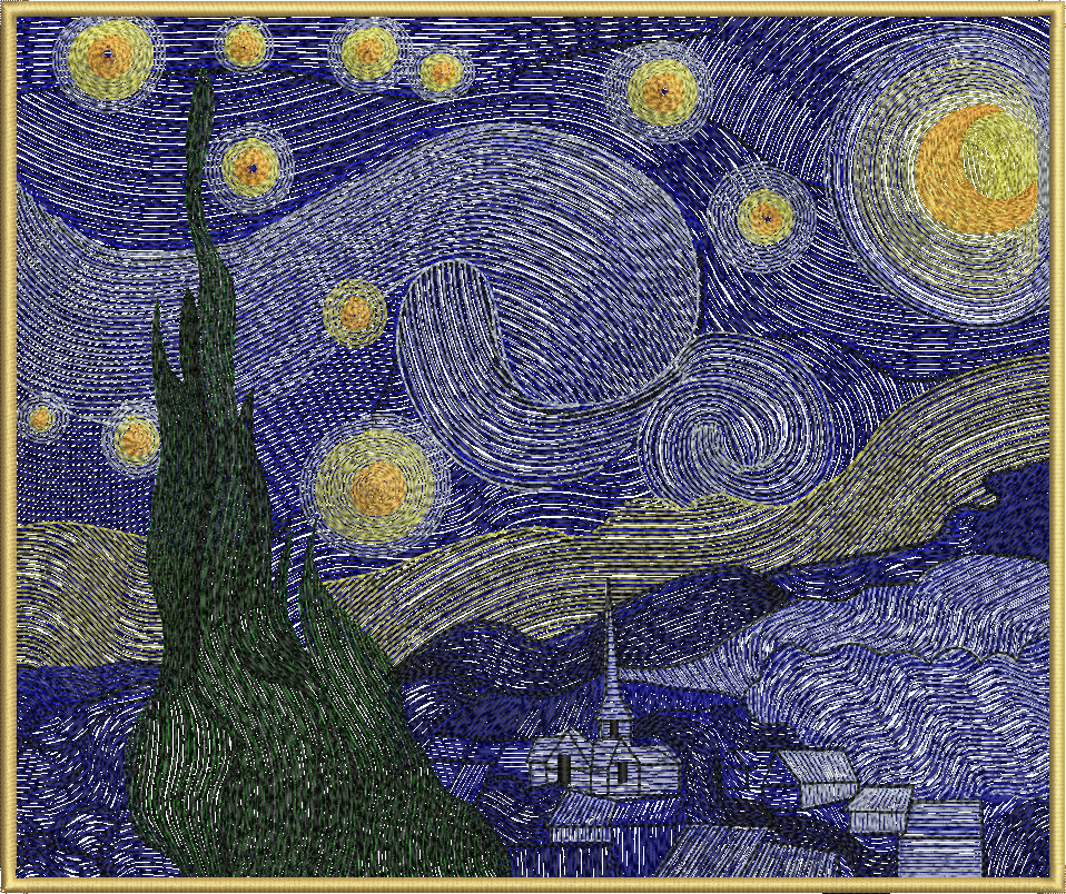 Tela bordada Bárbara Bordados