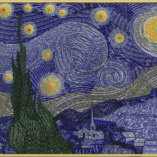 Tela bordada Bárbara Bordados